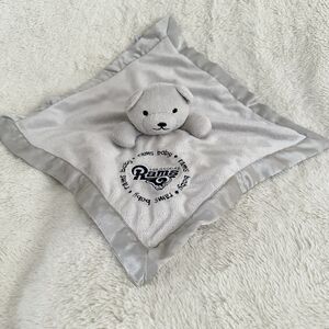 Baby Fanatic Grey LA Rams Football NFL Lovey Plush Toy